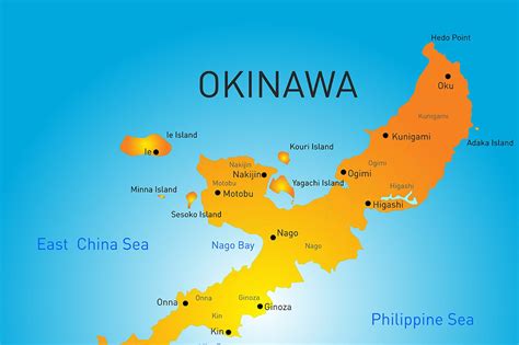 okinawa japan map image